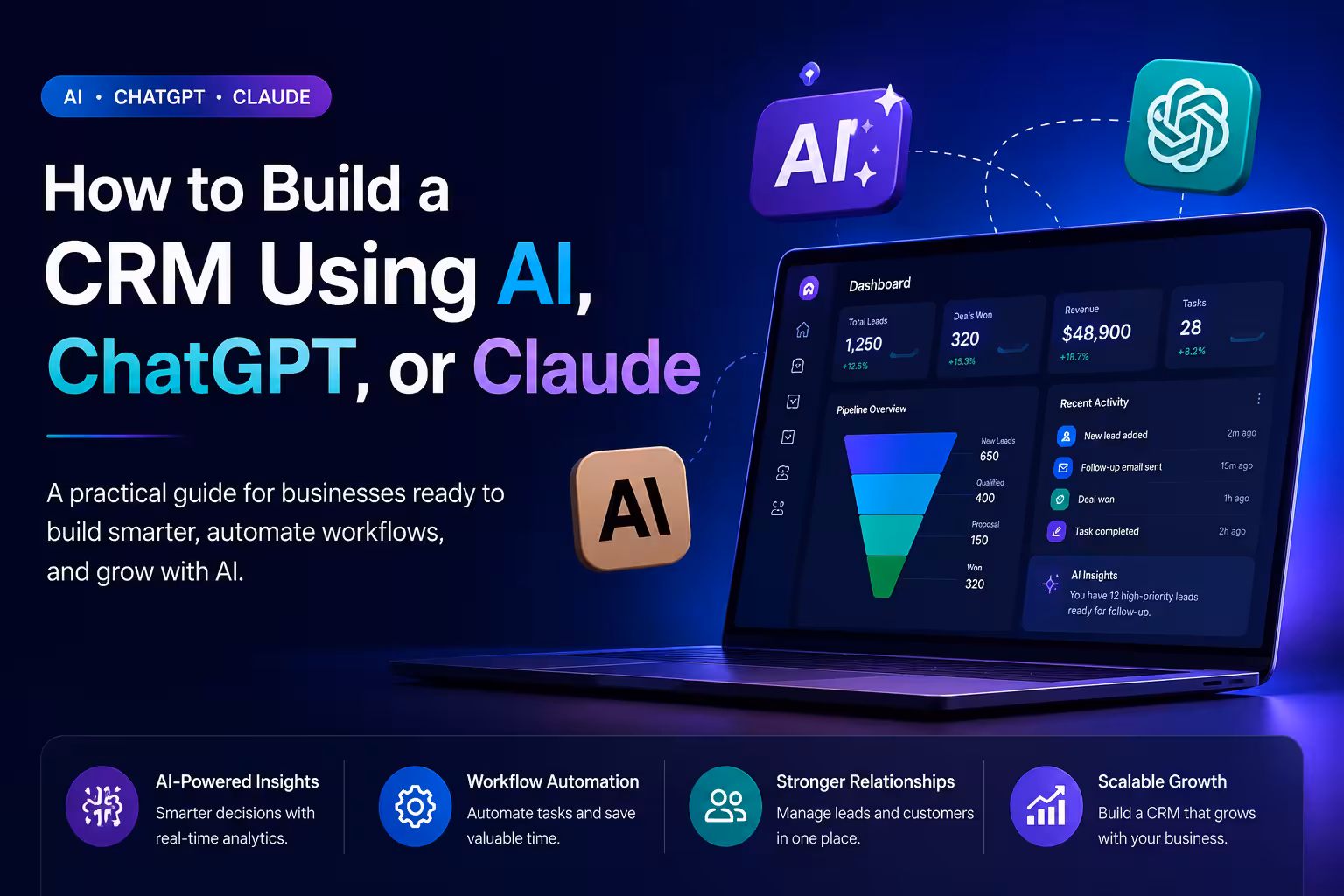 How to Build a CRM Using AI, ChatGPT, or Claude